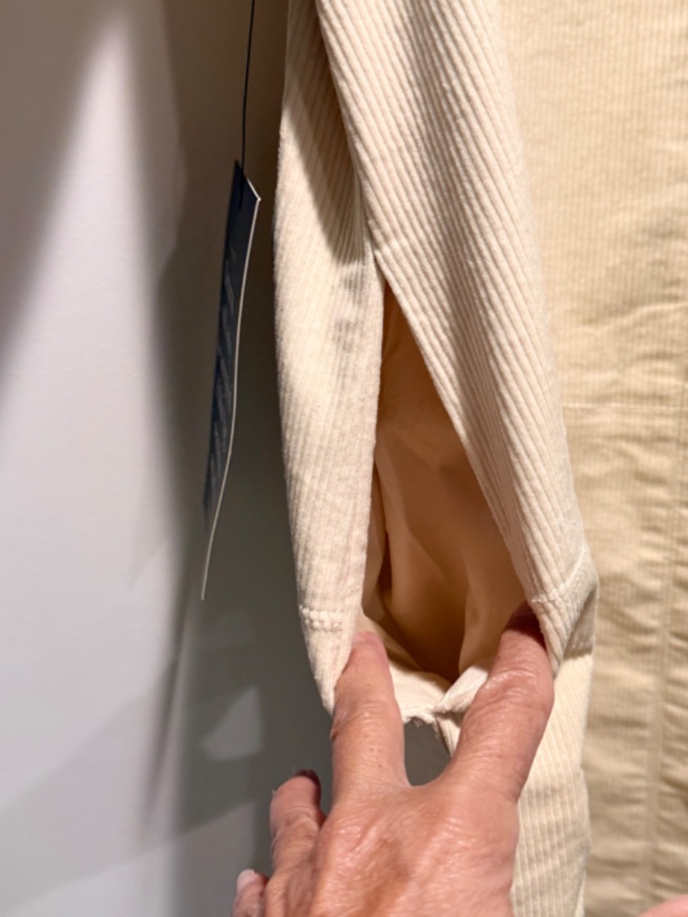 Tuckernuck corduroy Dress Ivory - Picture 2 of 3